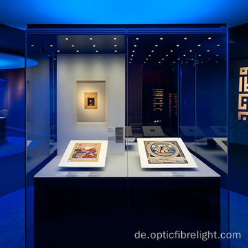 Glasfaser-Displaybeleuchtung für Museen